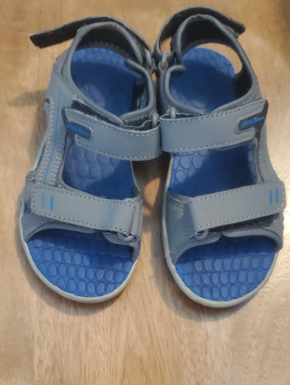 Eddie Bauer Gray and Blue Kids Adjustable Sandals